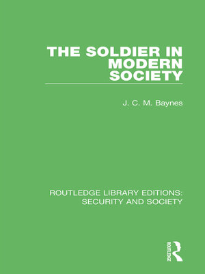 cover image of The Soldier in Modern Society